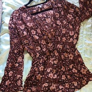 Romper Floral Long Sleeve